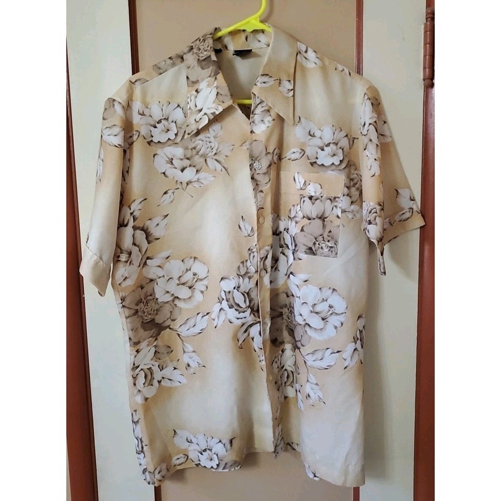 North River Joel Champion Hawaiian Button Up Short Sleeve Shirt Men's Sz, L